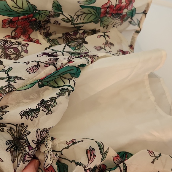 Steve Madden sweetheart neck smocked dress - Picture 3 of 4